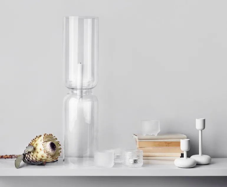 Iittala Nappula candleholder, white, 2-pack