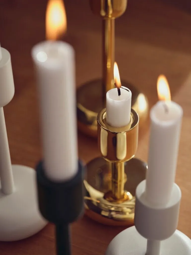 Iittala Nappula candleholder, white, 2-pack