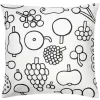 Iittala OTC Frutta cushion cover, 47 x 47 cm, black - white
