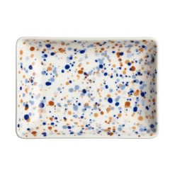 Iittala OTC Helle A6 plate, 10 x 15 cm, blue - brown
