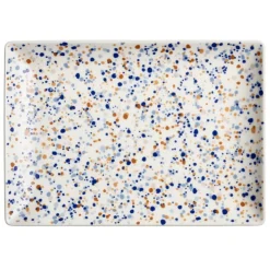 Iittala OTC Helle A4 plate, 21 x 29 cm, blue - brown