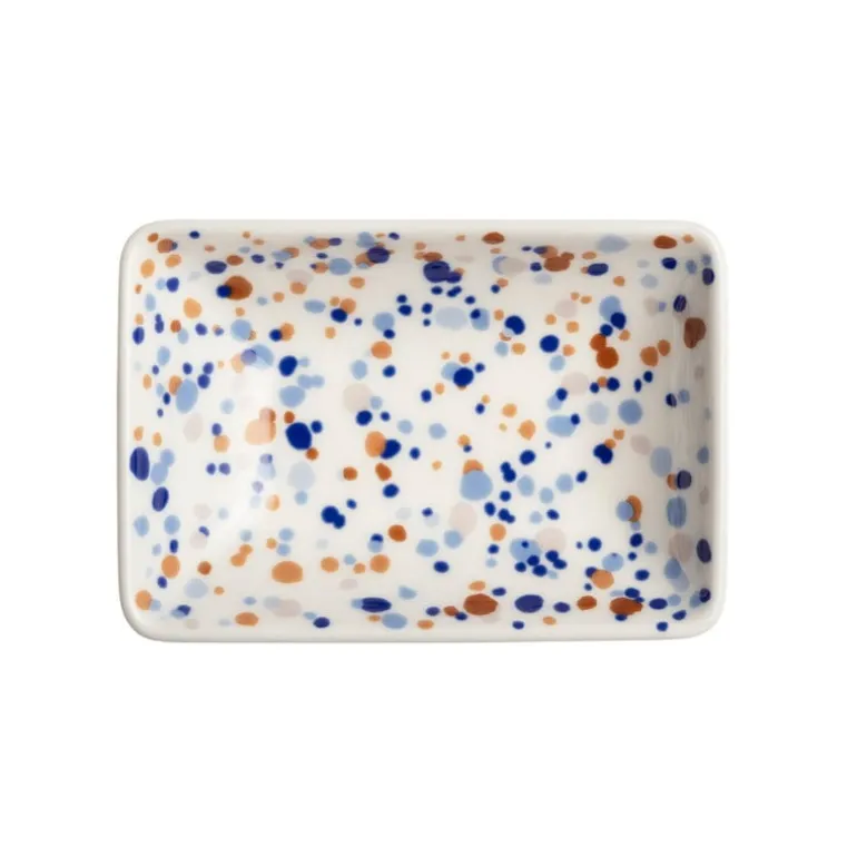 Iittala OTC Helle A7 plate, 7 x 10 cm, blue - brown