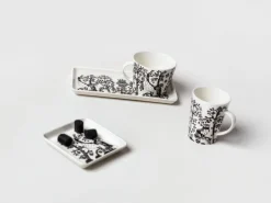 Iittala Taika plate, rectangle, 12 x 24 cm, black