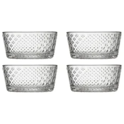 Iittala Tundra bowl, 25 cl, 4 pcs, clear