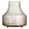 Iittala Ultima Thule glass vase, 180 x 192 mm, linen
