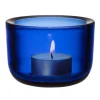 Iittala Valkea tealight candleholder, 60 mm, ultramarine blue