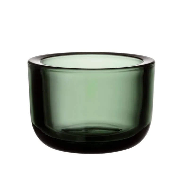 Iittala Valkea tealight candleholder, 60 mm, pine green