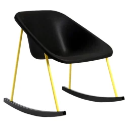 Inno Kola Light rocking chair, black-yellow