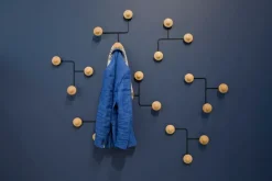 Inno Turner wall rack, black - oak