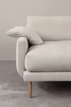 Interface Bebé sofa, 226 cm, beige Muru 472 - black metal