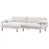 Interface Bebé sofa w/ chaise longue, left, beige  Muru 472 - black metal