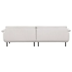 Interface Bebé sofa w/ chaise longue, left, beige  Muru 472 - black metal