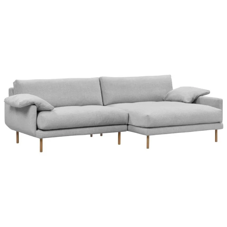 Interface Bebé sofa w/ chaise longue, right, grey Muru 470 - oak