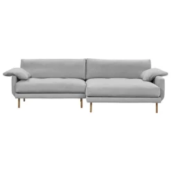 Interface Bebé sofa w/ chaise longue, right, grey Muru 470 - oak