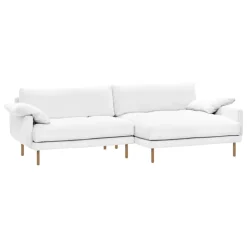 Interface Bebé sofa w/ chaise longue, right, white Jagger 1 - oak