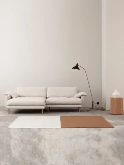 Interface Bebé sofa w/ chaise longue, right, beige Jagger 3 - black metal