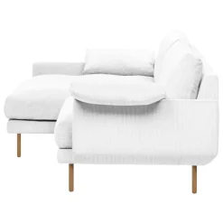 Interface Bebé sofa w/ chaise longue, left, white Jagger 1 - oak