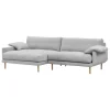 Interface Bebé sofa w/ chaise longue, left, grey Muru 470 - oak