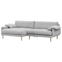 Interface Bebé sofa w/ chaise longue, left, grey Muru 470 - oak