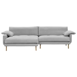 Interface Bebé sofa w/ chaise longue, left, grey Muru 470 - oak