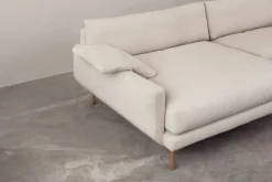 Interface Bebé sofa w/ chaise longue, left, grey Muru 470 - oak