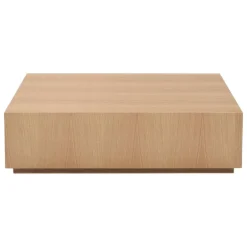Interface Box coffee table, 90 x 90 x 27 cm, oak