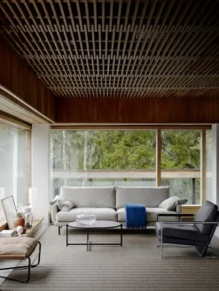 Interface Bug ottoman, cognac leather Dunes