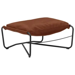 Interface Bug ottoman, terra leather Moderno