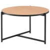 Interface Pilleri coffee table, 60 cm, black - oak