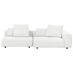 Interface Toast sofa, 270 cm, right, Arc 80 white