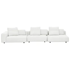 Interface Toast sofa, 405 cm, left, Arc 80 white