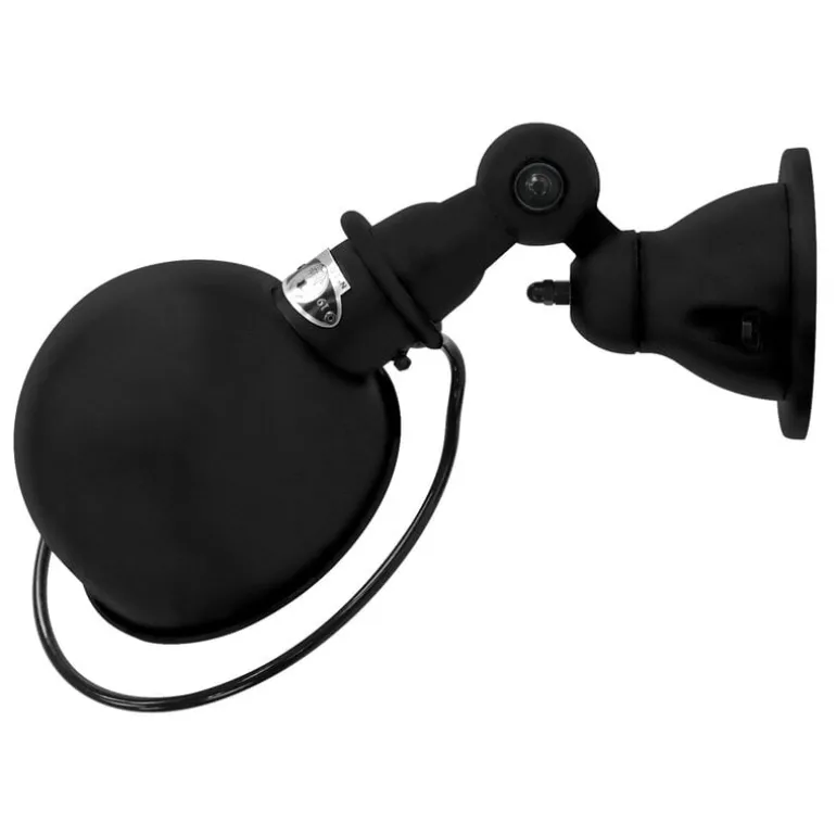 Jieldé Loft D1000R wall lamp with switch, matt black