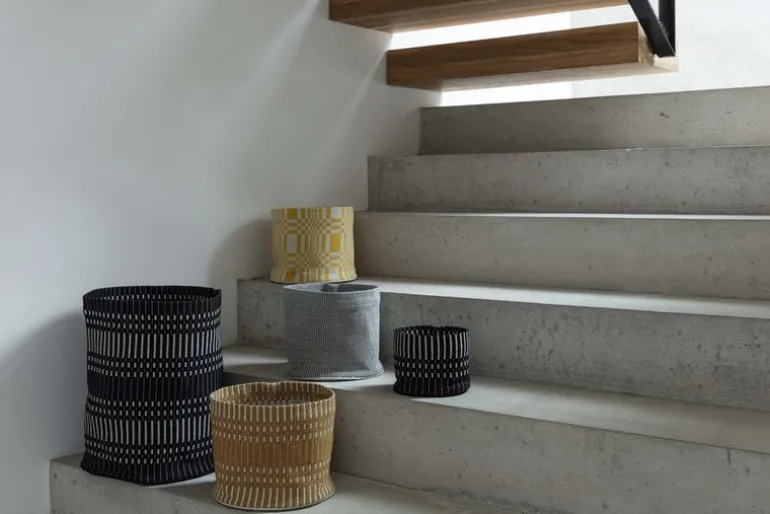 Johanna Gullichsen Helios fabric basket M, brick