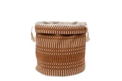 Johanna Gullichsen Helios fabric basket M, brick