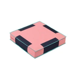 Juslin Maunula Floor pouf, 57 x 57 cm, Rodoniitti