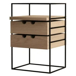 Karakter Cache desk organizer, oak - jet black