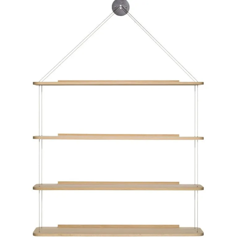 Karakter Libreria Pensile shelf, lacquered oak