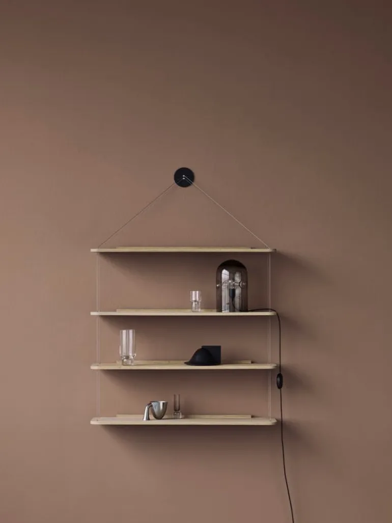 Karakter Libreria Pensile shelf, lacquered oak
