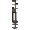 Karakter Lungangolo shelf, right, black oiled smoked oak