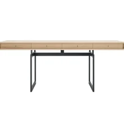 Karakter Office desk, oak - grey frame