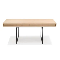 Karakter Office desk, oak - grey frame