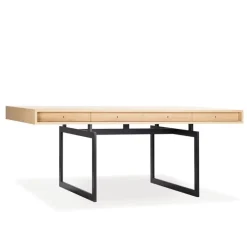 Karakter Office desk, oak - grey frame