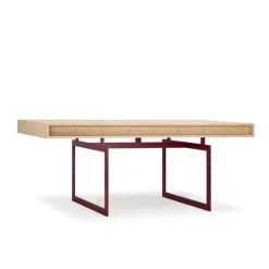 Karakter Office desk, oak - red frame