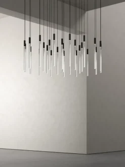 Karakter Plexi pendant light, 90 cm, black