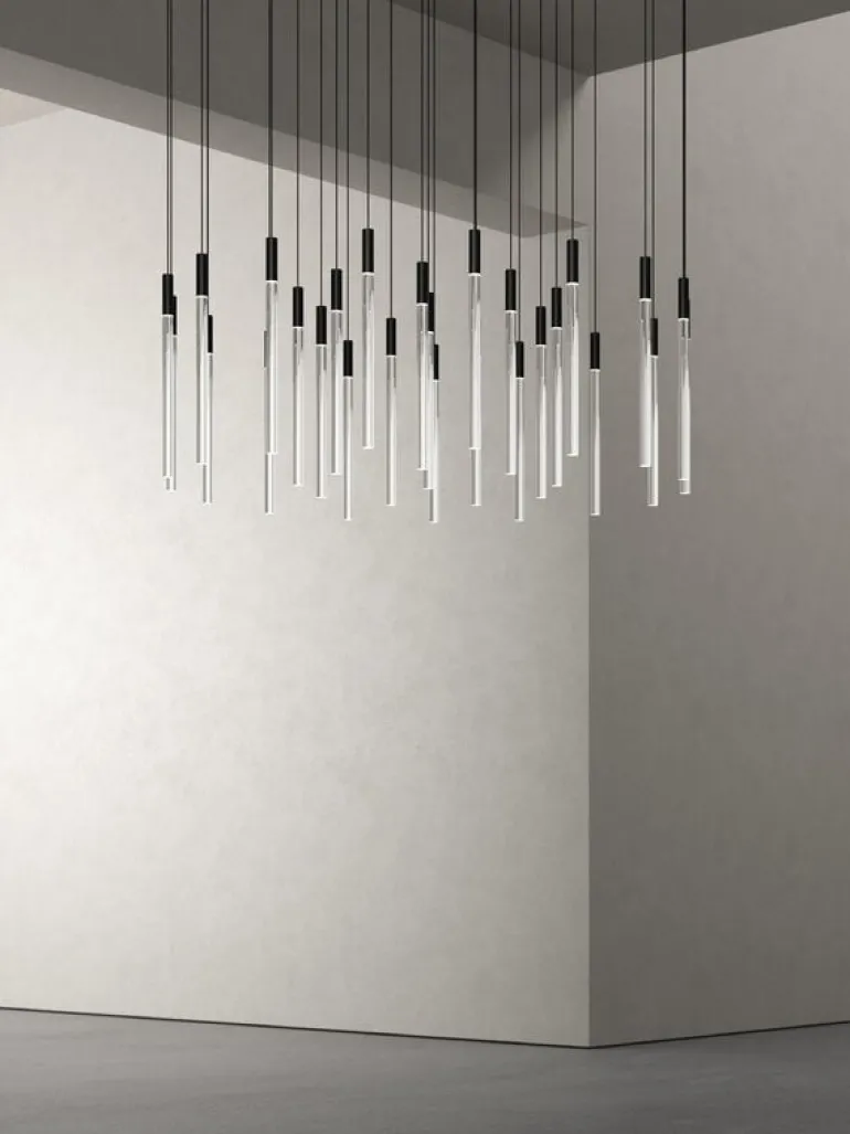 Karakter Plexi pendant light, 90 cm, black