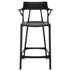 Kartell A.I. bar stool, 65 cm, black