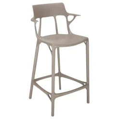 Kartell A.I. bar stool, 65 cm, grey