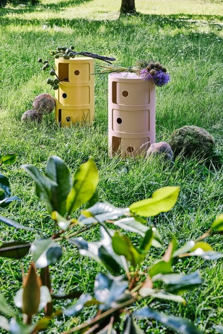 Kartell Componibili Bio storage unit, yellow