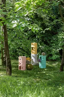 Kartell Componibili Bio storage unit, pink