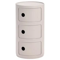Kartell Componibili Bio storage unit, cream